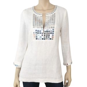 Tory Burch Top Linen Tunic